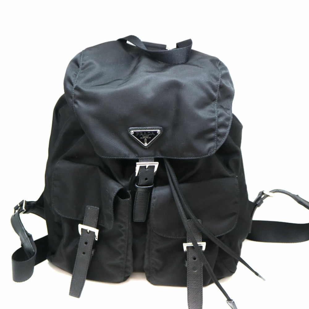 PRADA Backpack Rucksack Daypack Rucksack Black Bag - Picture 2 of 6